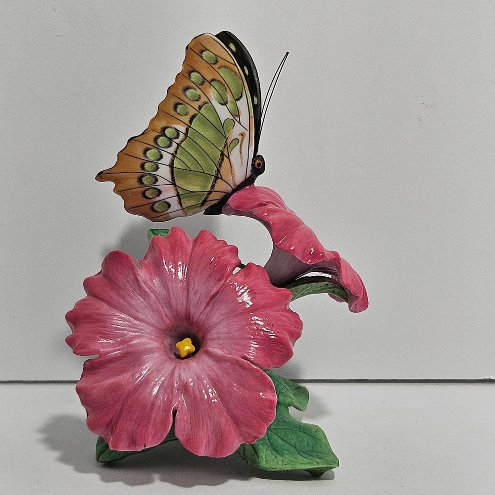 Lenox Malachite Butterfly Nature's Beautiful Butterflies Porcelain Figurine 1991